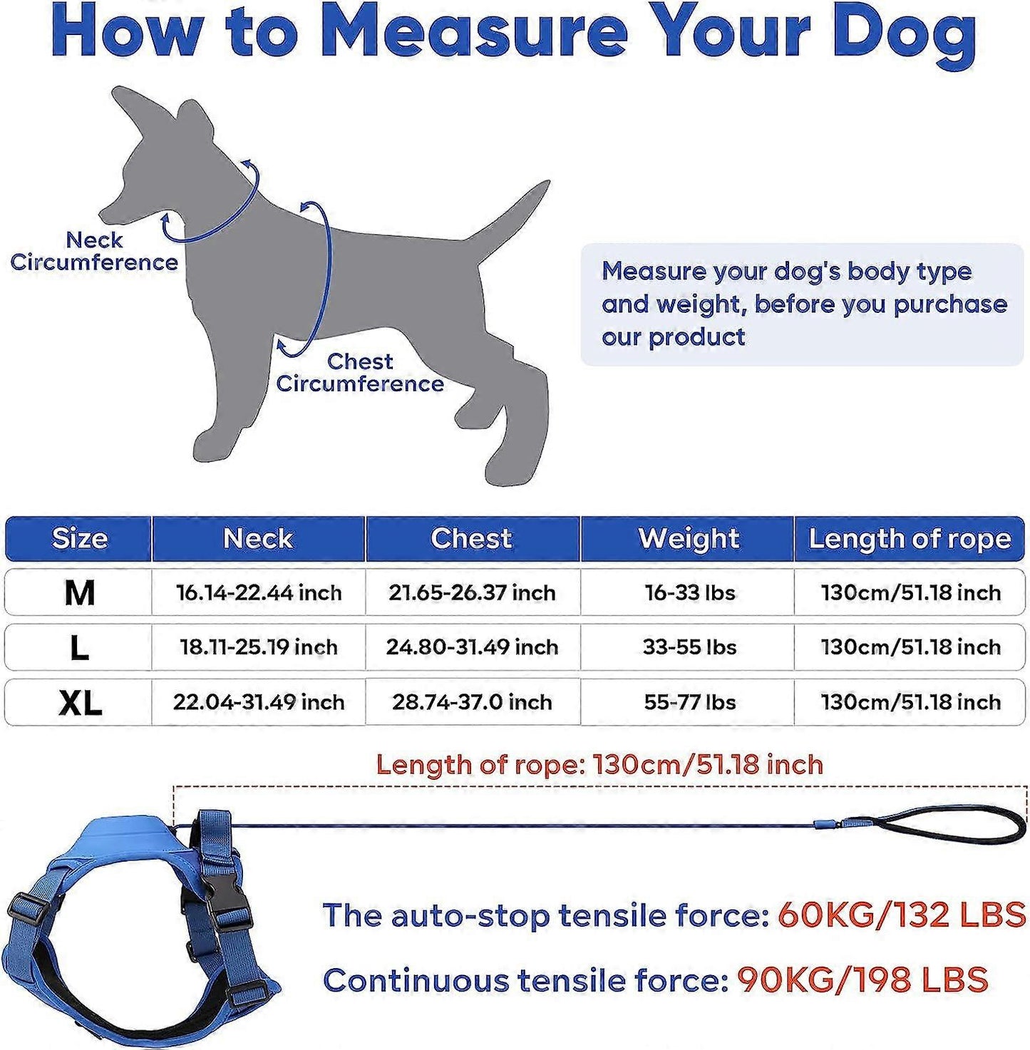 TAILOFJOY™ 3 in 1 Dog Harness with Built-In Leash