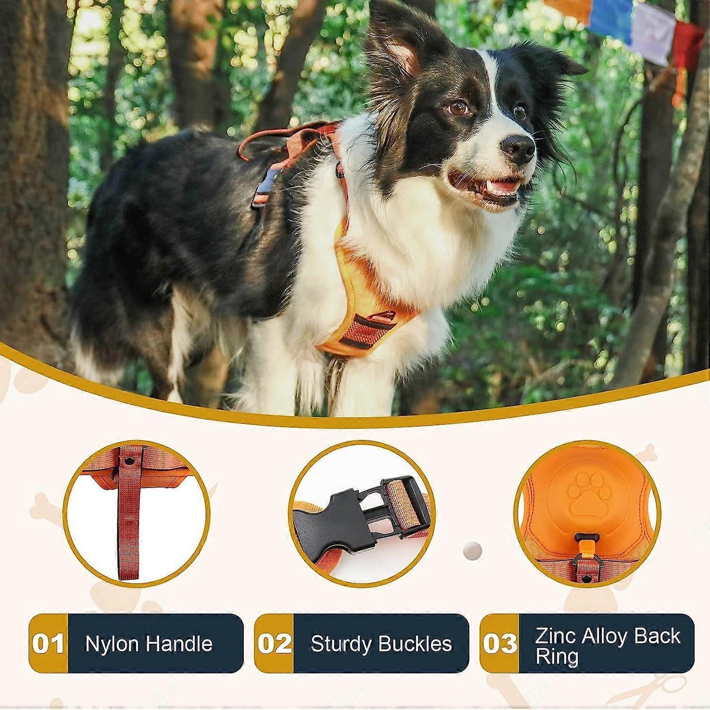 TAILOFJOY™ 3 in 1 Dog Harness with Built-In Leash