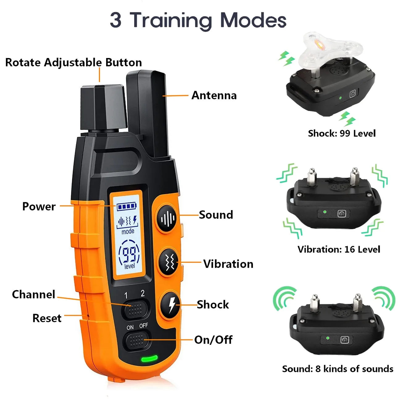 TAILOFJOY™ Dog Training Collar with Remote Control 3300FT-RS2