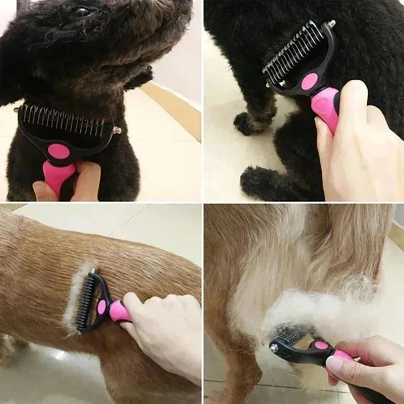 TAILOFJOY™ - Double Sided Shedding & Dematting Undercoat Rake Brush
