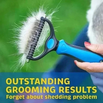 TAILOFJOY™ - Double Sided Shedding & Dematting Undercoat Rake Brush
