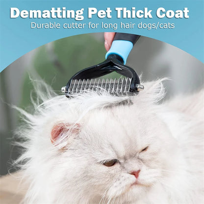 TAILOFJOY™ - Double Sided Shedding & Dematting Undercoat Rake Brush